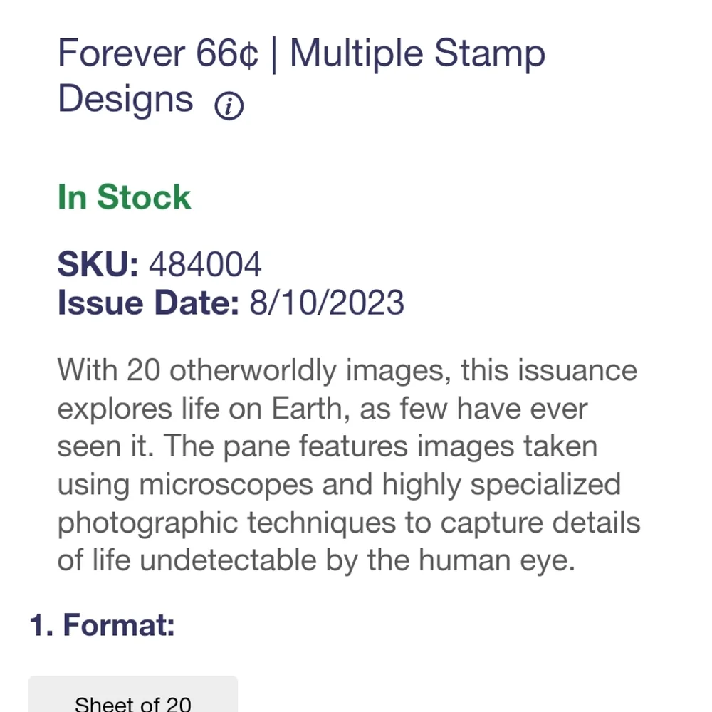 100 Life Magnified 2023 Forever Postage Stamps US Postal USPS Wedding Invitation